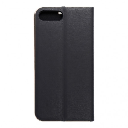Peněženkové pouzdro LUNA Book Gold na Apple iPhone 8 Plus Elegantní  Černý