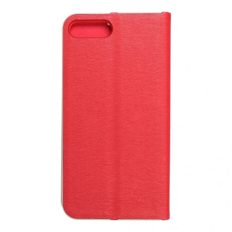 Peněženkové pouzdro LUNA Book Gold na Apple iPhone 8 Plus Elegantní  Červený