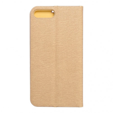 Peněženkové pouzdro LUNA Book Gold na Apple iPhone 8 Plus Elegantní  Zlatý