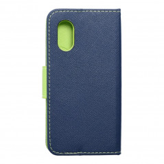 Peněženkové pouzdro Fancy Book na Samsung Galaxy Xcover 5 Námořnická modrá / Limetkovo zelený