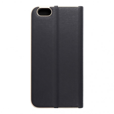 Peněženkové pouzdro LUNA Book Gold na Apple iPhone 6 6S Elegantní  Černý