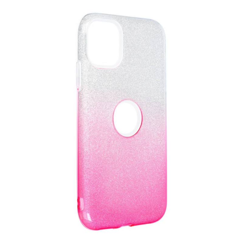 Kryt Shining na Apple iPhone 11 Přehledný a růžový