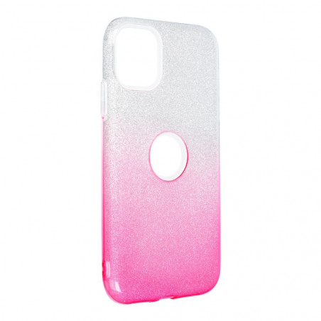 Kryt Shining na Apple iPhone 11 Přehledný a růžový