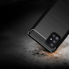 Kryt Carbon na Samsung Galaxy A51 LTE Elegantní  Černý