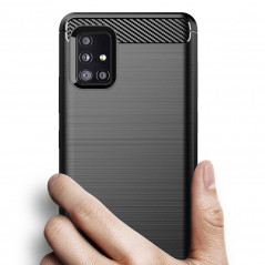 Kryt Carbon na Samsung Galaxy A51 LTE Elegantní  Černý