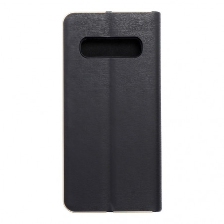 Peněženkové pouzdro LUNA Book Gold na Samsung Galaxy S10 Elegantní  Černý