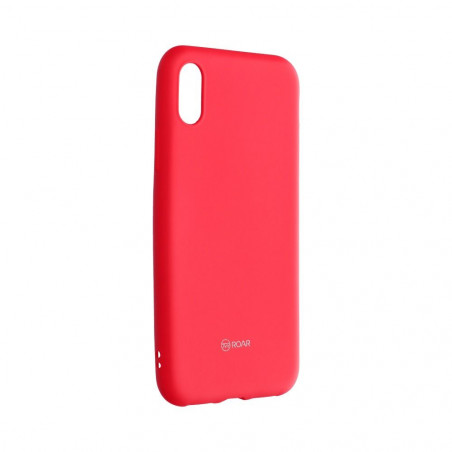Kryt Roar Colorful Jelly na Apple iPhone XS Zářivý růžový