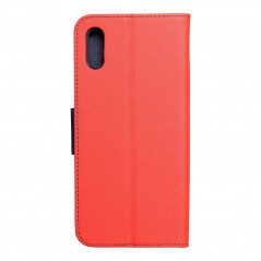 Peněženkové pouzdro Fancy Book na XIAOMI Redmi 9C Červený / Námořnická modrá