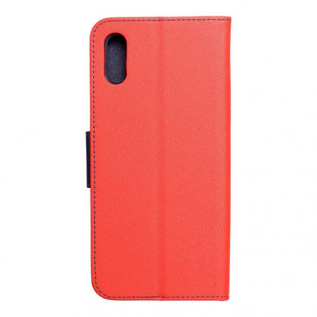 Peněženkové pouzdro Fancy Book na XIAOMI Redmi 9I Červený / Námořnická modrá