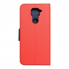 Peněženkové pouzdro Fancy Book na XIAOMI Redmi Note 9 Červený / Námořnická modrá