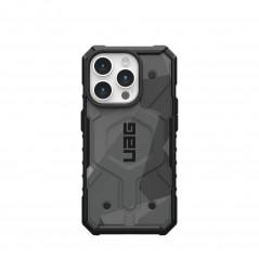 Kryt Urban Armor Gear Pathfinder na Apple iPhone 15 Pro Prémiové pouzdro  MagSAFE  Geometrická kamufláž