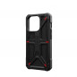 Kryt Urban Armor Gear Monarch na Apple iPhone 15 Pro Prémiové pouzdro  MagSAFE  Kevlarově černý