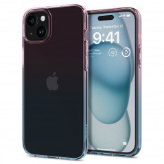 Kryt Spigen Liquid Crystal na Apple iPhone 15 Křišťálově čistý  Do růžova