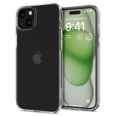 Kryt Spigen Liquid Crystal na Apple iPhone 15 Plus Křišťálově čistý  Průhledný