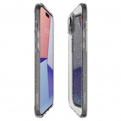 Kryt Spigen Liquid Crystal na Apple iPhone 15 Plus Křišťálově čistý  Třpytivý krystal