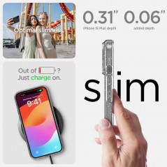 Kryt Spigen Liquid Crystal na Apple iPhone 15 Plus Křišťálově čistý  Třpytivý krystal