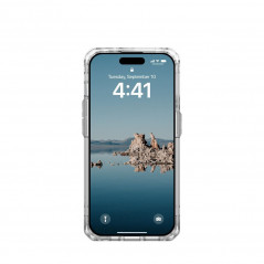 Kryt Urban Armor Gear Plyo na Apple iPhone 15 Pro Prémiové pouzdro  MagSAFE  Ledová stříbrná
