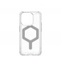 Kryt Urban Armor Gear Plyo na Apple iPhone 15 Pro Prémiové pouzdro  MagSAFE  Ledová stříbrná
