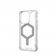 Kryt Urban Armor Gear Plyo na Apple iPhone 15 Pro Prémiové pouzdro  MagSAFE  Ledová stříbrná