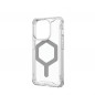 Kryt Urban Armor Gear Plyo na Apple iPhone 15 Pro Prémiové pouzdro  MagSAFE  Ledová stříbrná