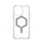 Kryt Urban Armor Gear Plyo na Apple iPhone 15 Pro Max Prémiové pouzdro  MagSAFE  Ledová stříbrná
