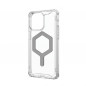 Kryt Urban Armor Gear Plyo na Apple iPhone 15 Pro Max Prémiové pouzdro  MagSAFE  Ledová stříbrná