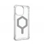 Kryt Urban Armor Gear Plyo na Apple iPhone 15 Pro Max Prémiové pouzdro  MagSAFE  Ledová stříbrná
