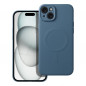 Kryt Silicone Mag Cover na Apple iPhone 15 Plus MagSAFE  Modrý