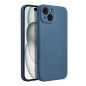 Kryt Silicone Mag Cover na Apple iPhone 15 Plus MagSAFE  Modrý