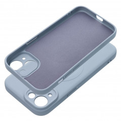 Kryt Silicone Mag Cover na Apple iPhone 15 MagSAFE  Světle modrý