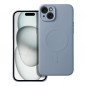 Kryt Silicone Mag Cover na Apple iPhone 15 Plus MagSAFE  Světle modrý