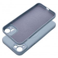 Kryt Silicone Mag Cover na Apple iPhone 15 Plus MagSAFE  Světle modrý