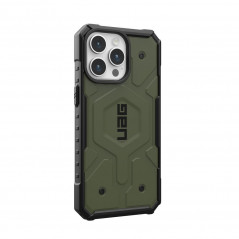Kryt Urban Armor Gear Pathfinder na Apple iPhone 15 Pro Max Prémiové pouzdro  MagSAFE  Olivový