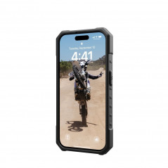 Kryt Urban Armor Gear Pathfinder na Apple iPhone 15 Pro Prémiové pouzdro  MagSAFE  Stříbrný
