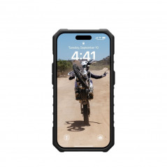 Kryt Urban Armor Gear Pathfinder na Apple iPhone 15 Pro Prémiové pouzdro  MagSAFE  Stříbrný