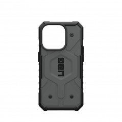 Kryt Urban Armor Gear Pathfinder na Apple iPhone 15 Pro Prémiové pouzdro  MagSAFE  Stříbrný