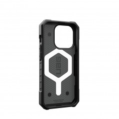 Kryt Urban Armor Gear Pathfinder na Apple iPhone 15 Pro Prémiové pouzdro  MagSAFE  Stříbrný