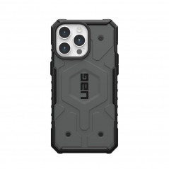 Kryt Urban Armor Gear Pathfinder na Apple iPhone 15 Pro Max Prémiové pouzdro  MagSAFE  Stříbrný