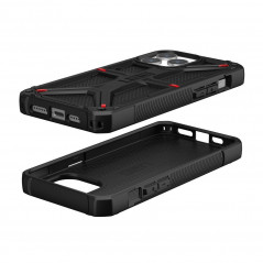 Kryt Urban Armor Gear Monarch na Apple iPhone 15 Pro Max Prémiové pouzdro  MagSAFE  Kevlarově černý