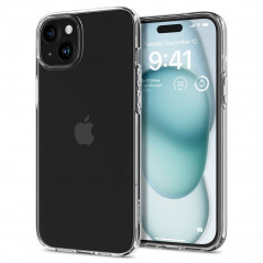 Kryt Spigen Liquid Crystal na Apple iPhone 15 Křišťálově čistý  Průhledný