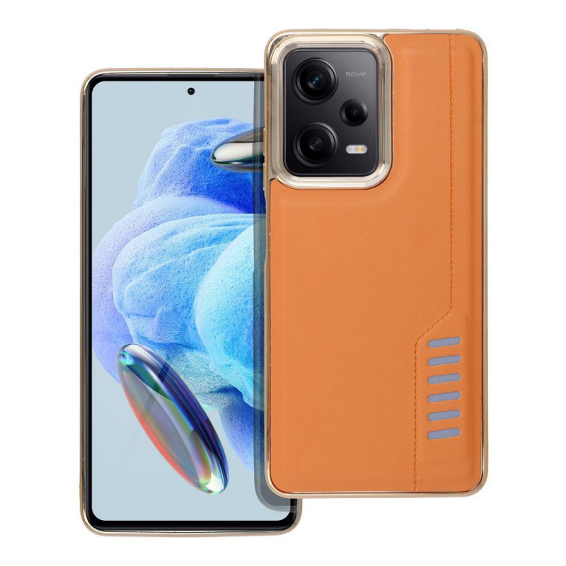 Kryt MILANO na XIAOMI Redmi Note 12 Pro 5G Hnědý