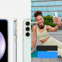 Kryt Spigen Liquid Crystal na Samsung Galaxy S23 FE Křišťálově čistý  Průhledný