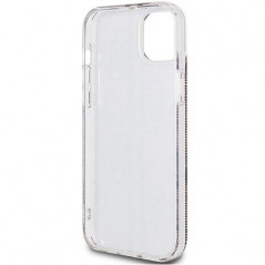 Kryt Guess 4G Gold Stripe na Apple iPhone 15 Plus Elegantní  Hnědý