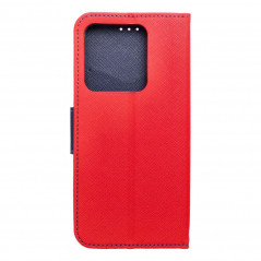 Peněženkové pouzdro Fancy Book na XIAOMI Redmi Note 13 5G Červený / Námořnická modrá