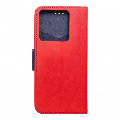 Peněženkové pouzdro Fancy Book na XIAOMI Redmi Note 13 Pro 5G Červený / Námořnická modrá