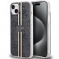 Kryt Guess 4G Gold Stripe na Apple iPhone 15 Plus Elegantní  Černý