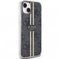 Kryt Guess 4G Gold Stripe na Apple iPhone 15 Plus Elegantní  Černý