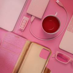 Peněženkové pouzdro CANVAS Book na Samsung Galaxy A35 Růžový