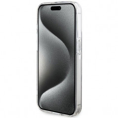 Kryt Guess 4G Gold Stripe na Apple iPhone 15 Pro Max Elegantní  Hnědý
