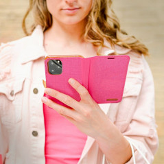 Peněženkové pouzdro CANVAS Book na Samsung Galaxy S23 FE Růžový